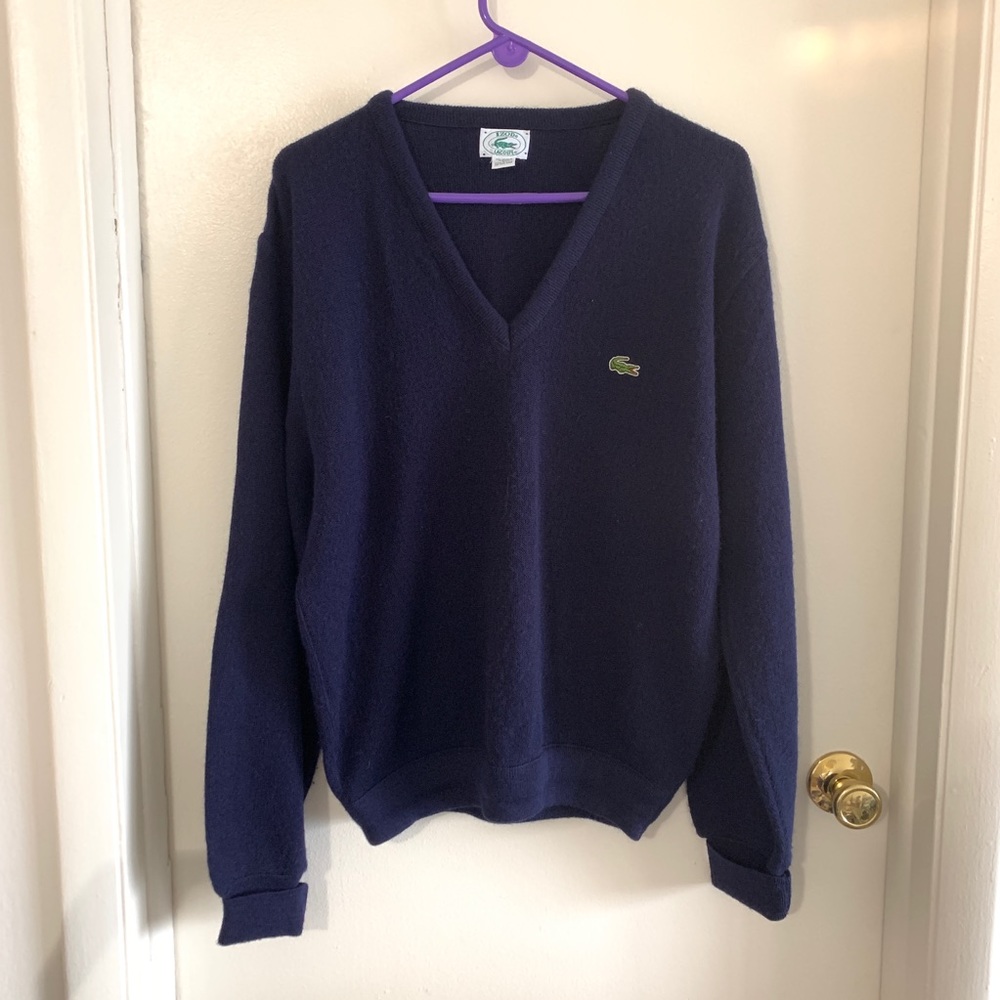 Vintage Lacoste IZOD navy sweater men’s L